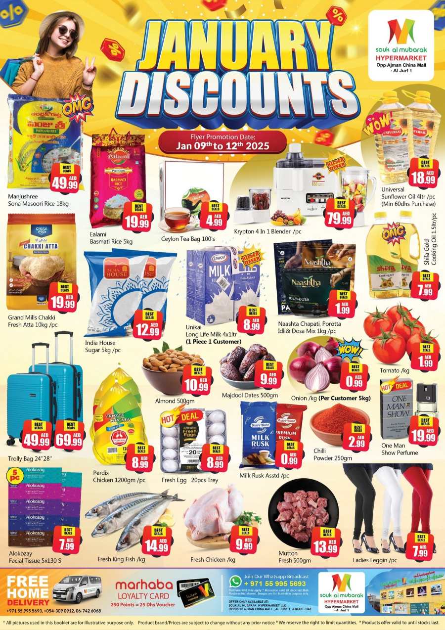 January Discount Sale | Up to 50% Off In Mubarak Hypermarket Sharjah / Ajman