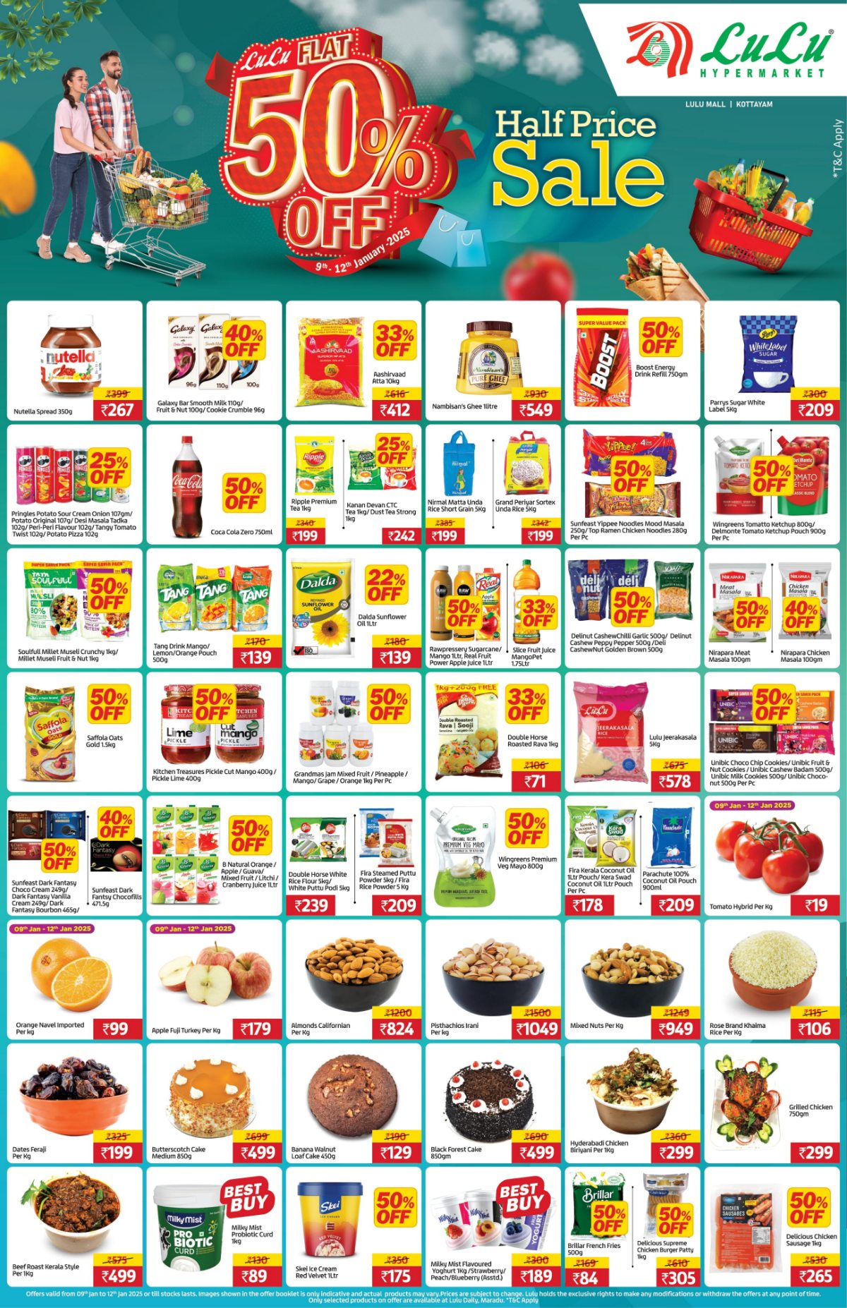 Flat 50% Off: Top Brands End of Season Sale In Lulu Hypermarket Kottayam