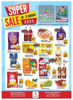 Super Sale – Up to 40% Off on Grocery & Fresh Foods In Besto Hypermarket Abu Dhabi