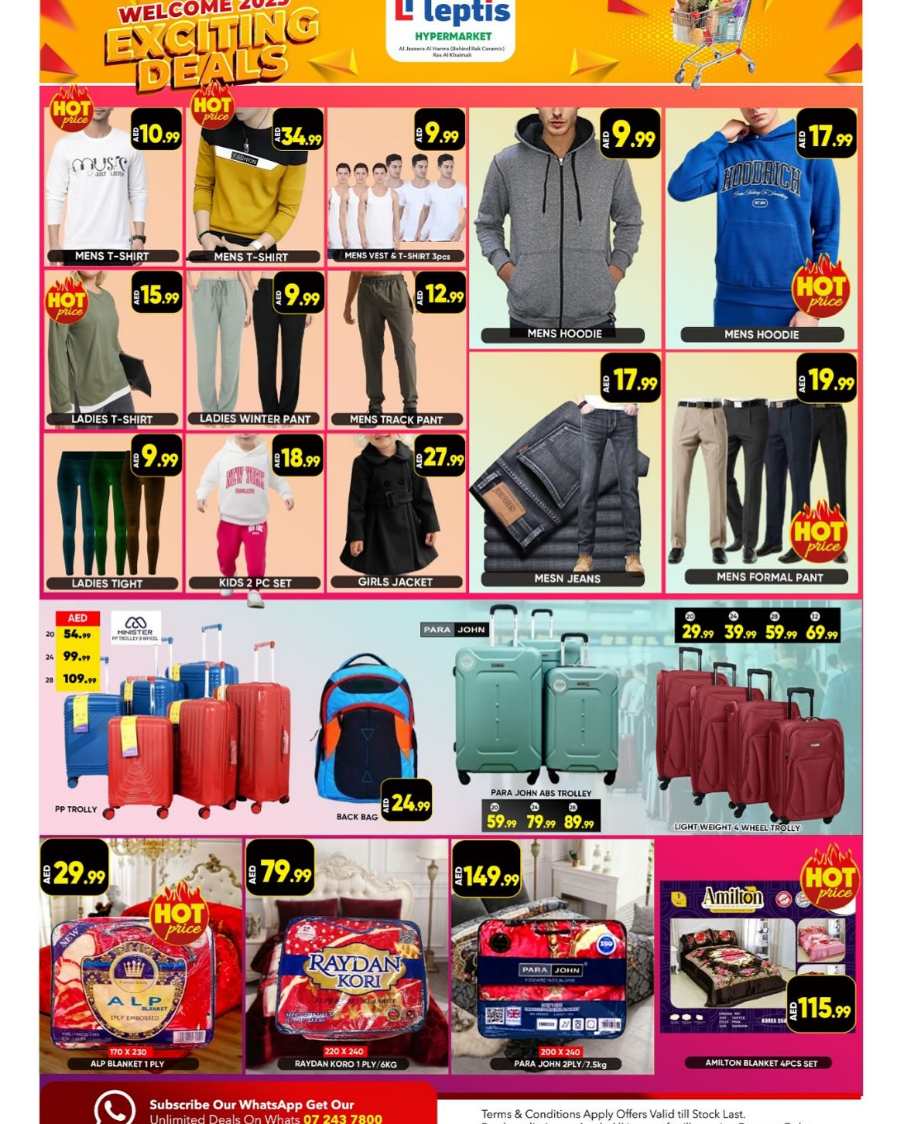 2025 Exciting Deals – Up to 50% Off on Trolly & Bags In Leptis Hypermarket Ras al Khaimah