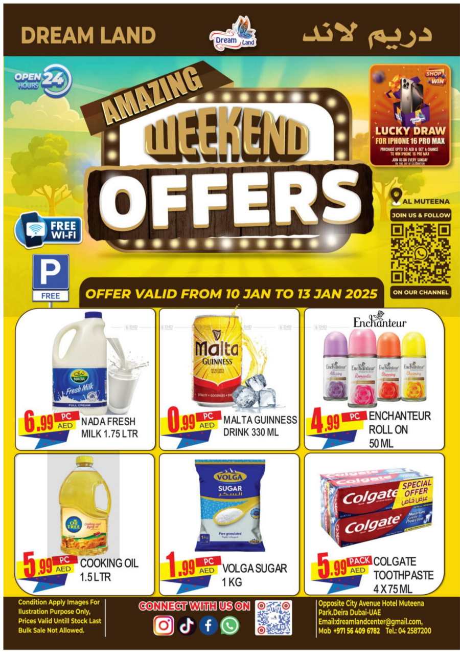 Weekend Offers – Up to 40% Off on Grocery & Fresh Foods In Dream Land Center Dubai