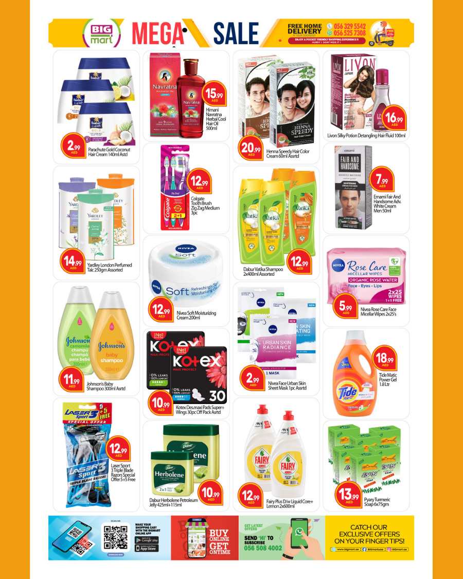 Mega Sale | Up to 30% Off on Grocery & Personal Care In BIG mart Dubai