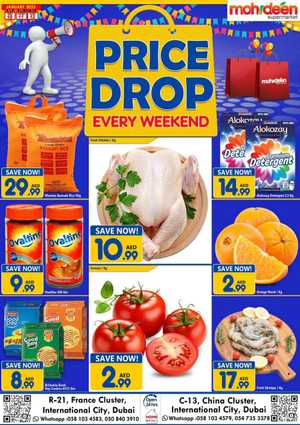 Weekend Price Drop | Up to 40% Off on Grocery & Fresh Foods In Mohideen Supermarket Dubai