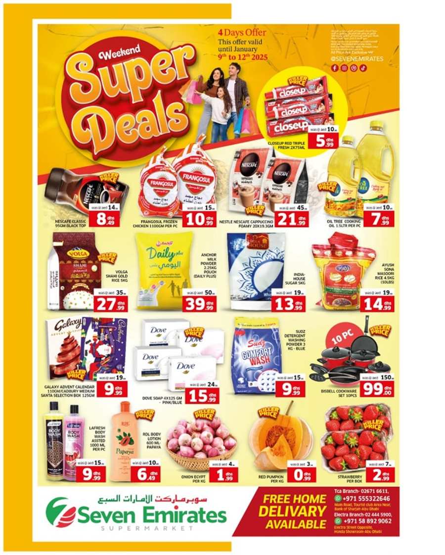 Weekend Super Deals -Up to 40% Off In Seven Emirates Supermarket Abu Dhabi