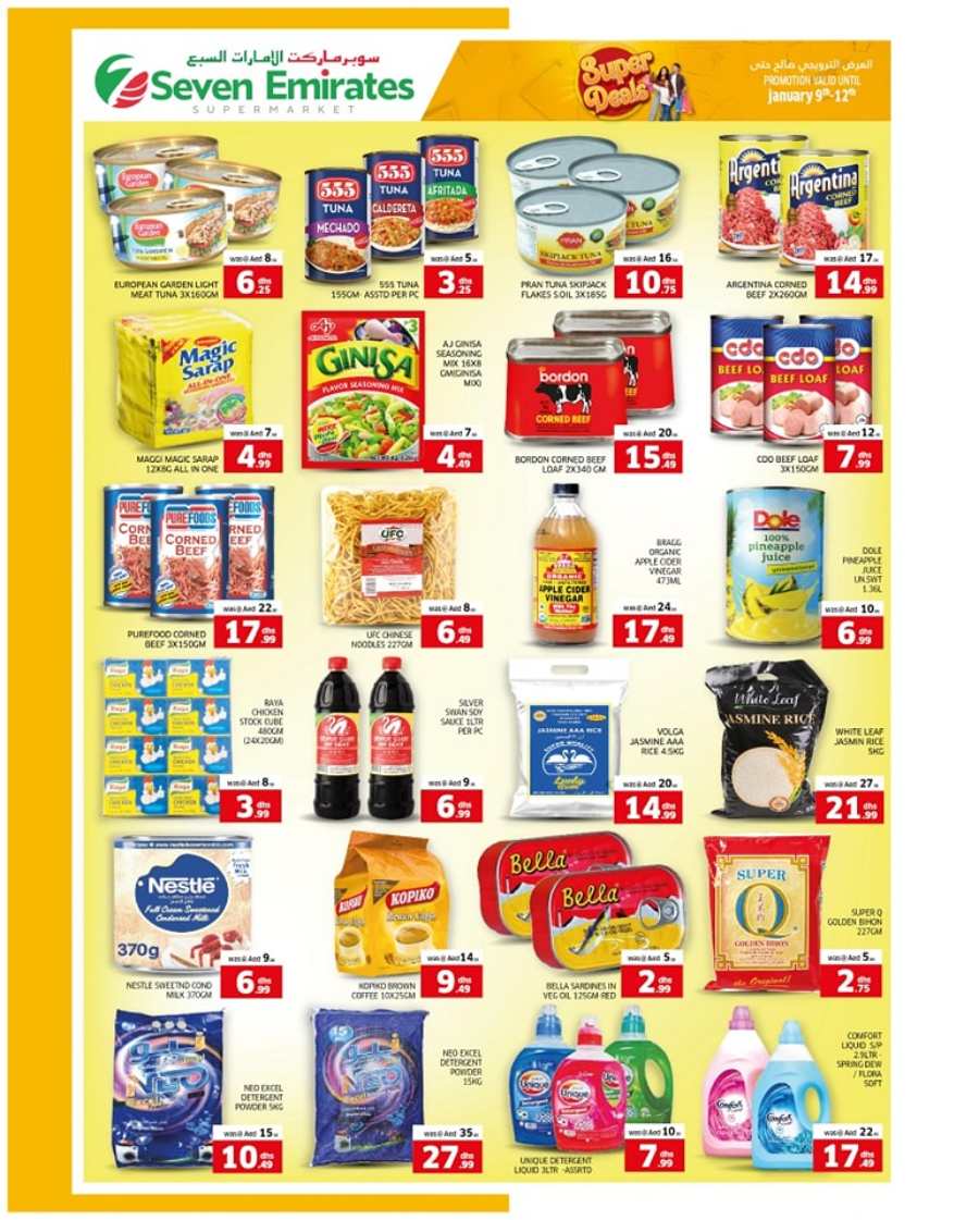 Weekend Super Deals -Up to 40% Off In Seven Emirates Supermarket Abu Dhabi