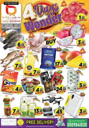 4 Days Wonder Deals!! In Super Bonanza Dubai