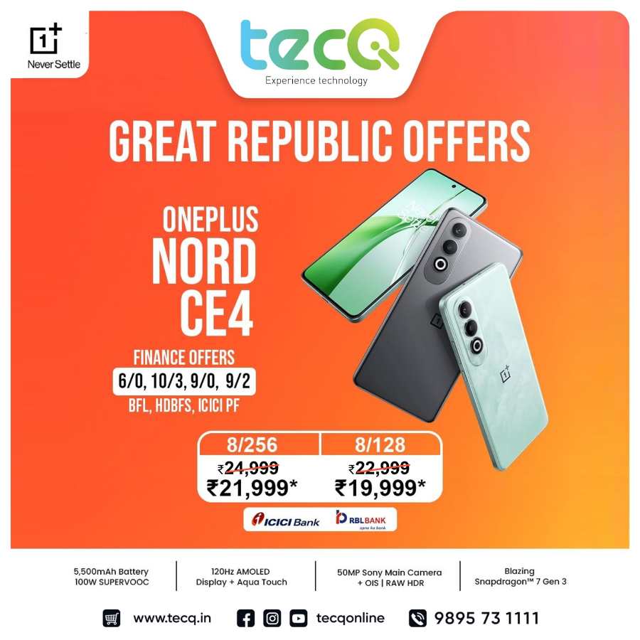 OnePlus Mobile Offers! In tecq Trivandrum