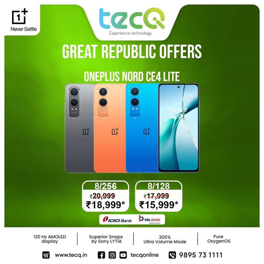 OnePlus Mobile Offers! In tecq Trivandrum