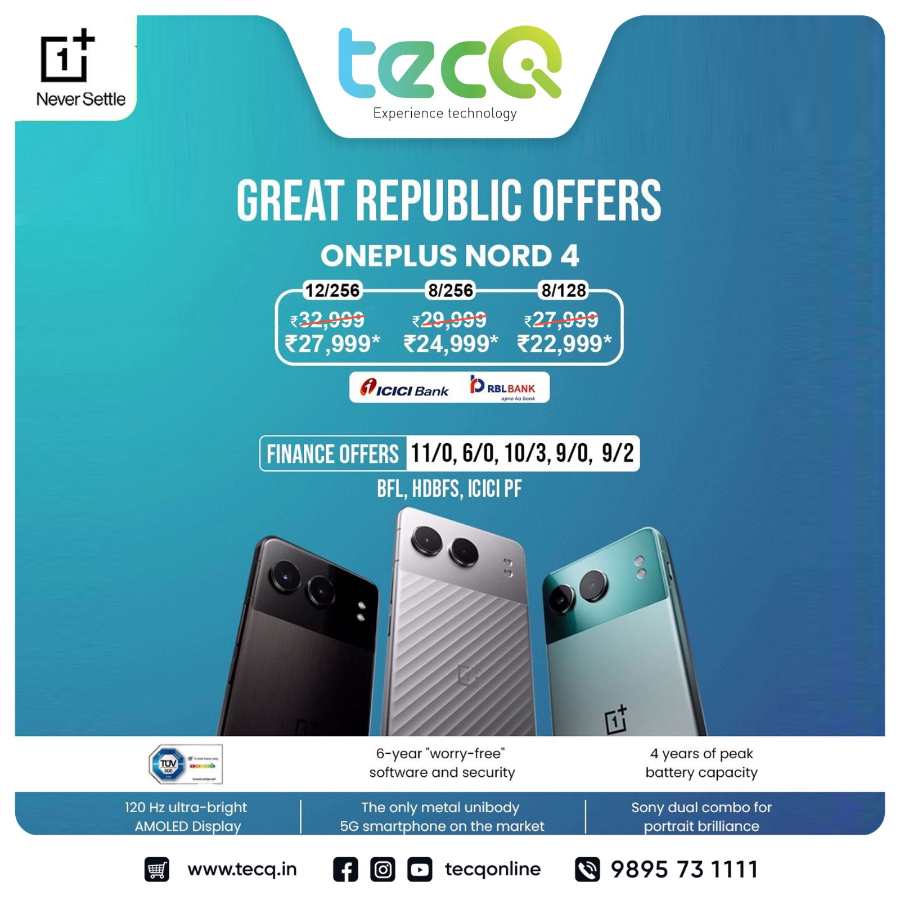 OnePlus Mobile Offers! In tecq Trivandrum