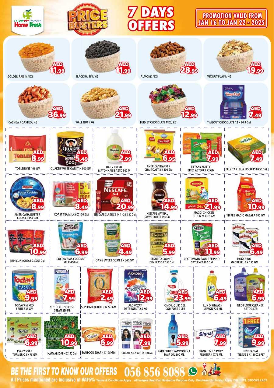 Price Busters! In Home Fresh Abu Dhabi