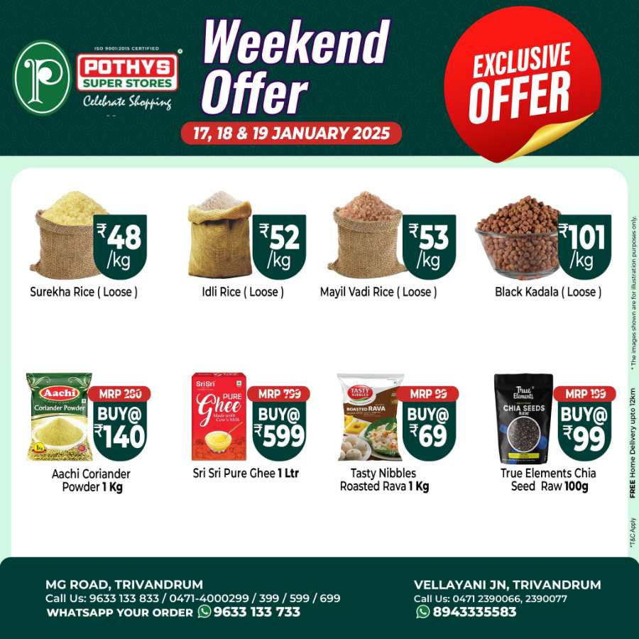 Weekly Offers! In Pothys Superstores Trivandrum