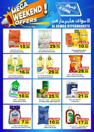 Mega Weekend Offers In Al Aswaq Hypermarket Ras al Khaimah