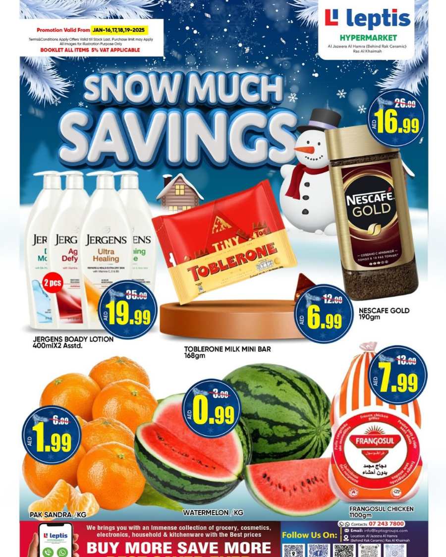 Snow Much Savings In Leptis Hypermarket Ras al Khaimah