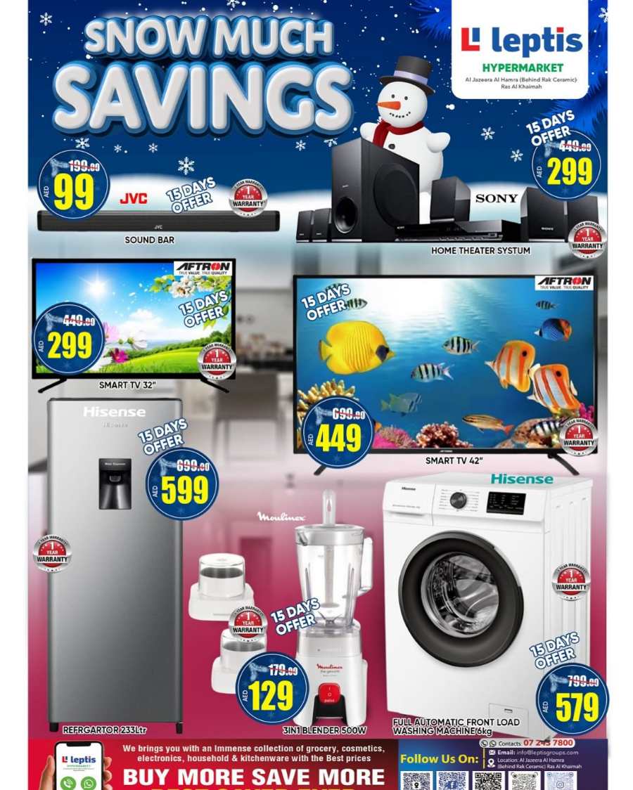 Snow Much Savings In Leptis Hypermarket Ras al Khaimah