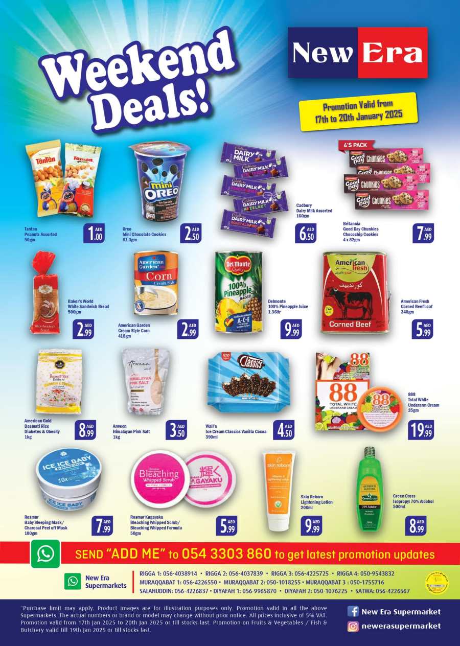 Weekend Deals! In New Era Supermarket Dubai