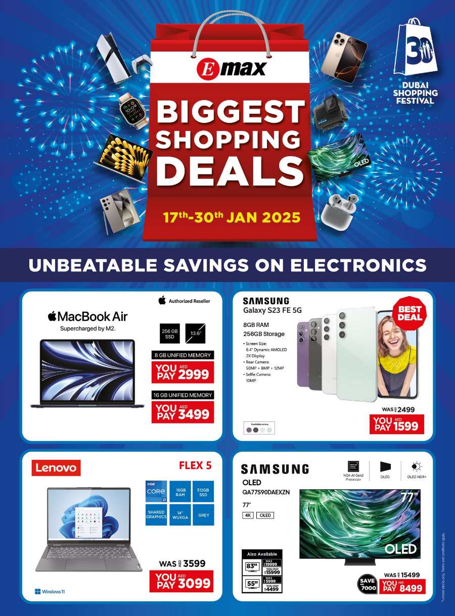 Biggest Shopping Deals on Mobile, Laptops & More In Emax Abu Dhabi