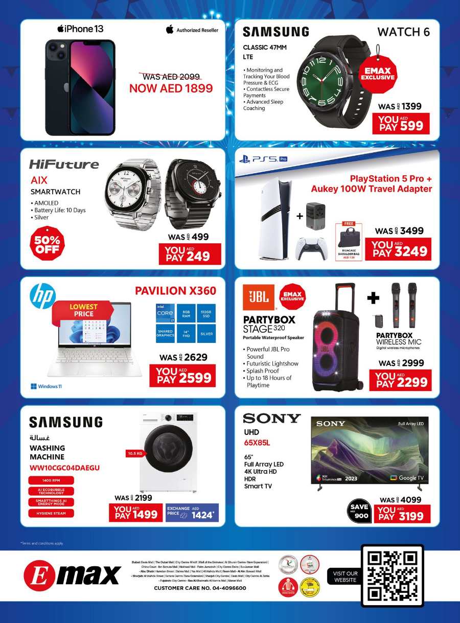 Biggest Shopping Deals on Mobile, Laptops & More In Emax Abu Dhabi