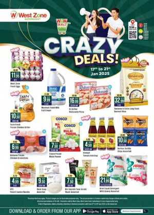 Crazy Deals! In West Zone Supermarket Dubai,Abu Dhabi,Sharjah / Ajman