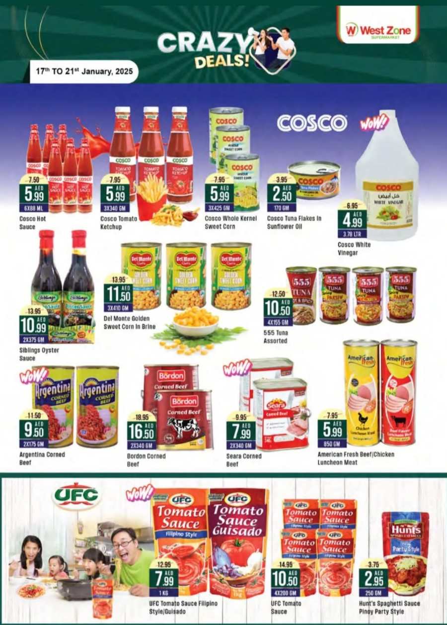 Crazy Deals! In West Zone Supermarket Abu Dhabi