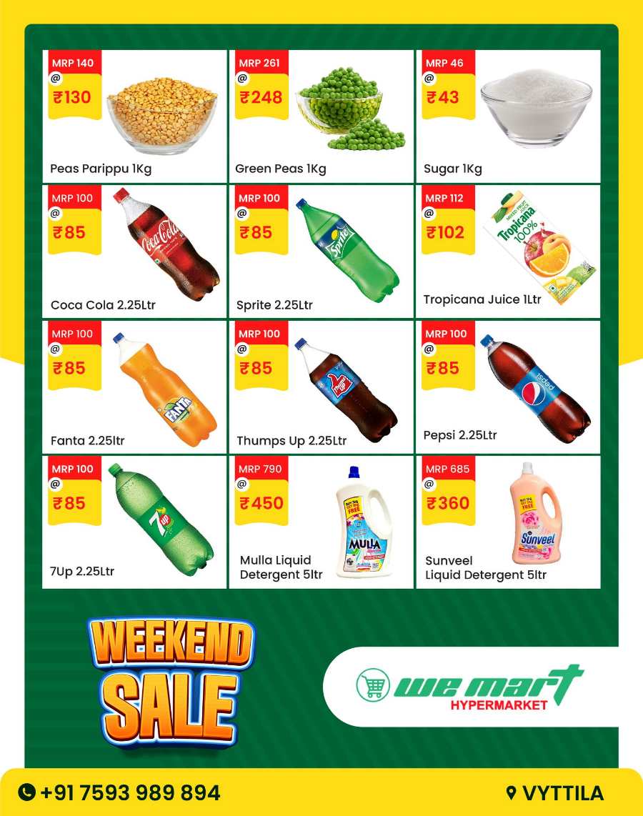 Weekend Sale In We Mart Hypermarket Ernakulam