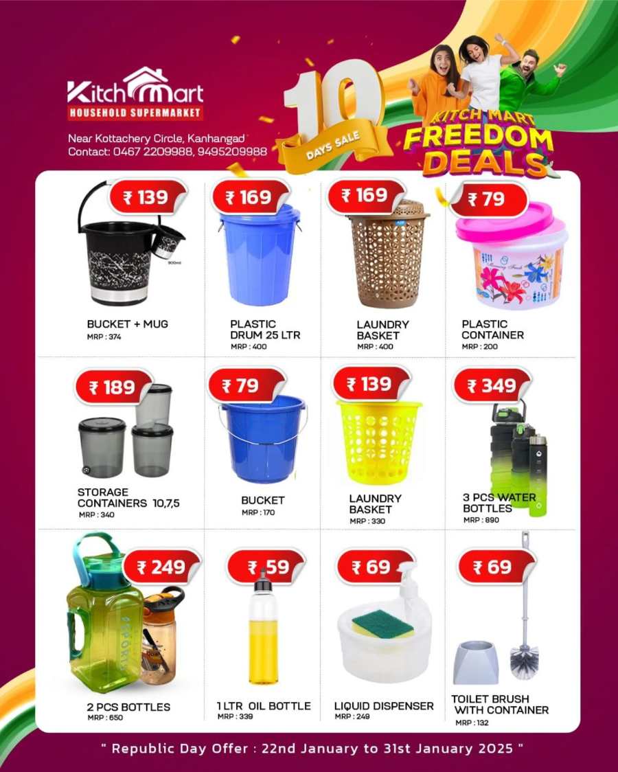 Freedom Deals: Don't Miss Out on Amazing Offers! In Kitchmart Kasaragod