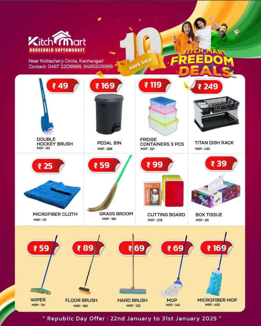 Freedom Deals: Don't Miss Out on Amazing Offers! In Kitchmart Kasaragod