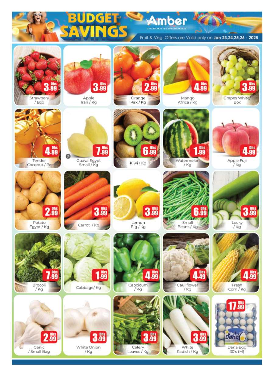 Budget Savings In Amber Hypermarket Sharjah / Ajman