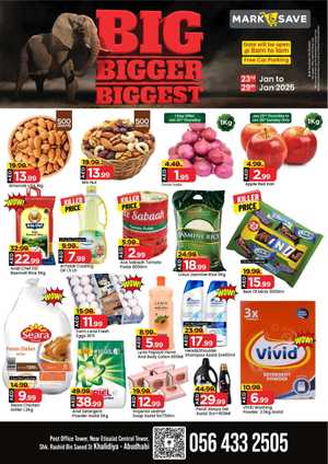 Big Bigger Biggest Deals Ever - Don’t miss out In Mark & Save Abu Dhabi