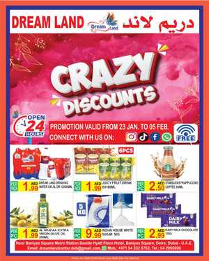 Crazy Discounts In Dream Land Center Dubai