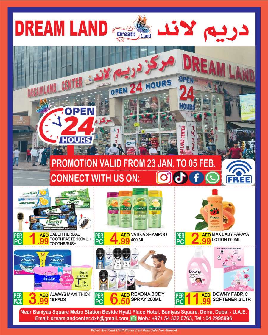 Crazy Discounts In Dream Land Center Dubai