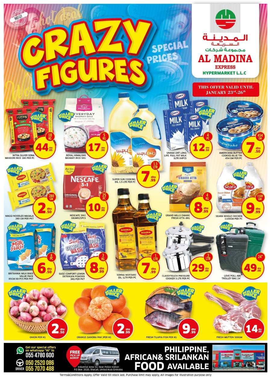 Crazy Figures - Special Prices In Al Madina Hypermarket Sharjah / Ajman