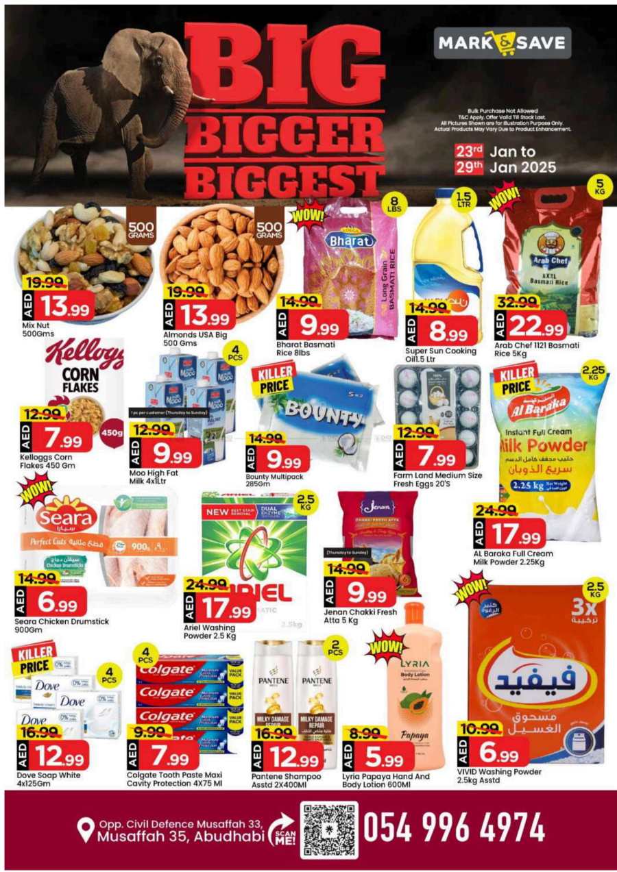 Big Bigger Biggest Deals Ever - Don’t miss out In Mark & Save Abu Dhabi