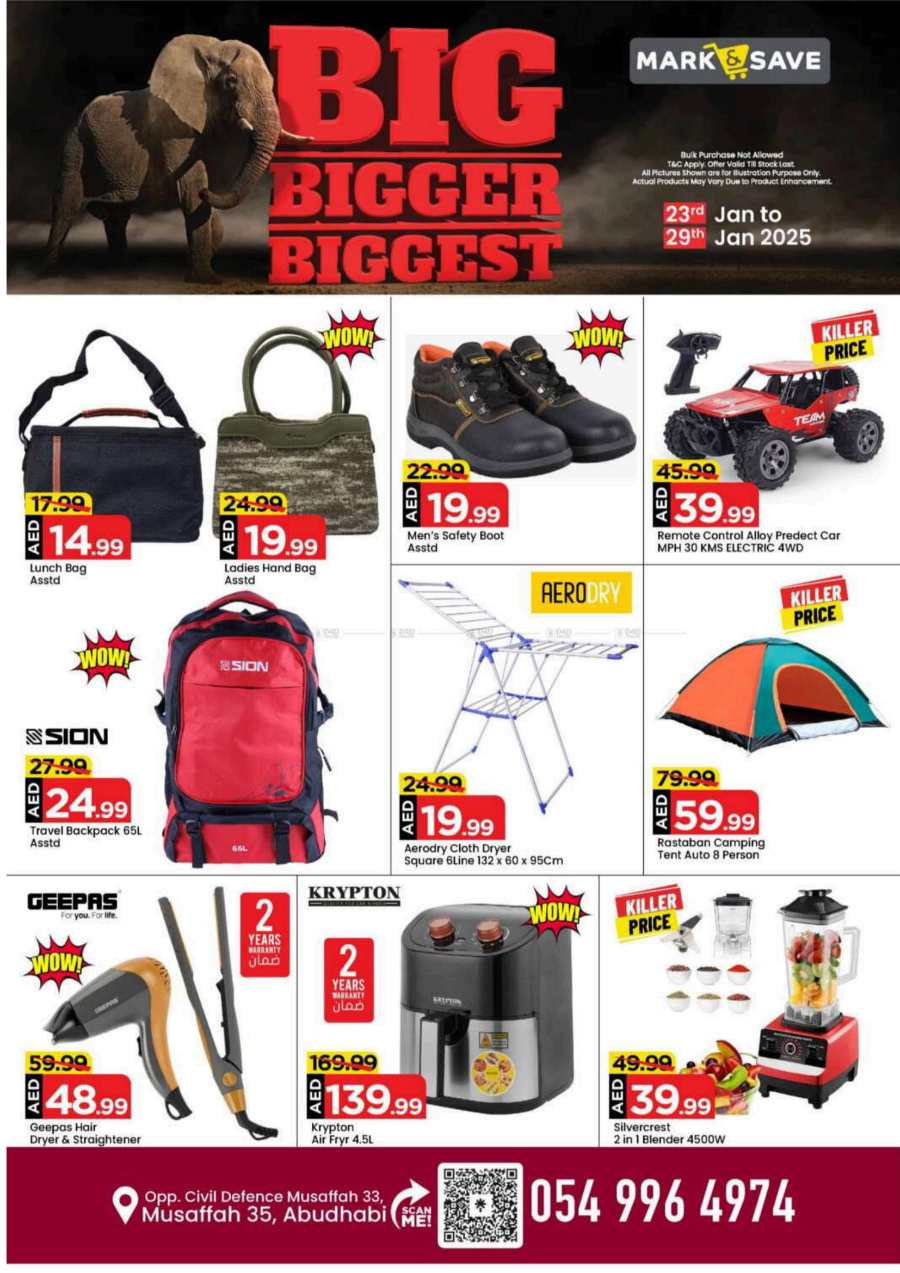 Big Bigger Biggest Deals Ever - Don’t miss out In Mark & Save Abu Dhabi