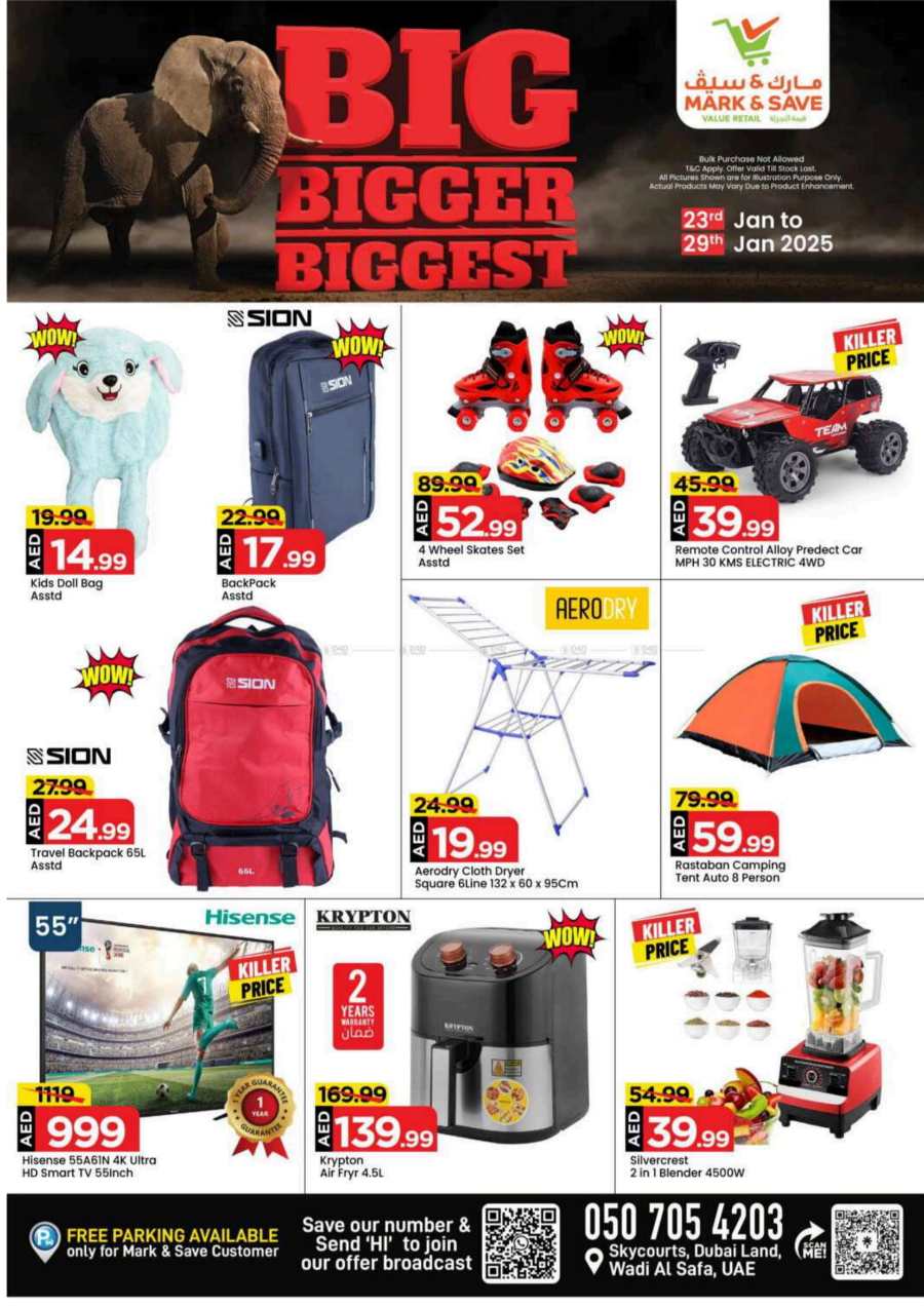 Big Bigger Biggest Deals Ever - Don’t miss out In Mark & Save Dubai