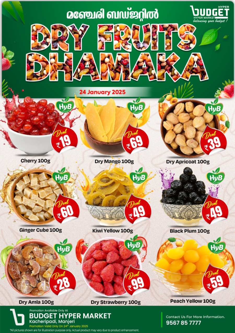 Dry Fruits & Nuts Fest — Shop now! In Budget Hypermarket Malappuram