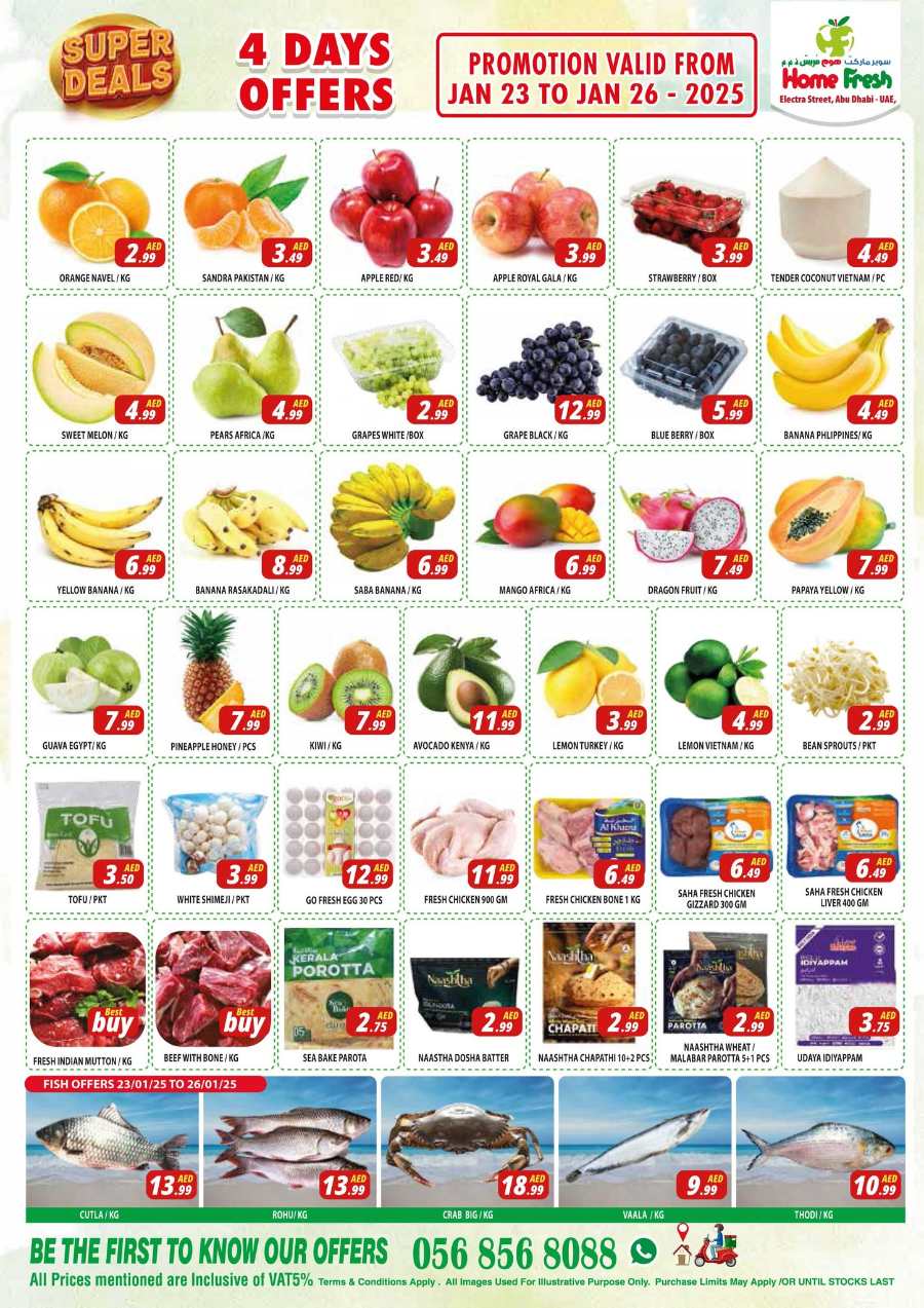 Super Deals In Home Fresh Abu Dhabi