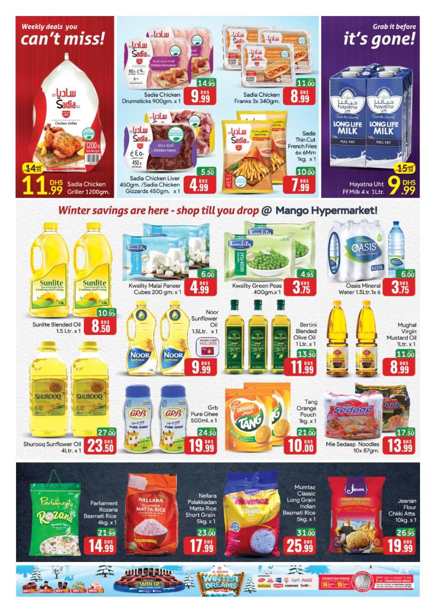 Weekly Offers! In Mango Hypermarket Dubai