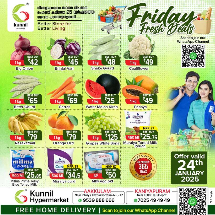 Friday Fresh Deals! In Kunnil Hypermarket Trivandrum