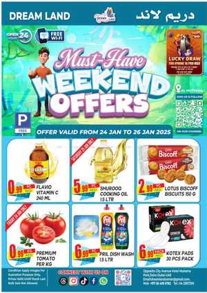 Must-Have Weekend Offers In Dream Land Center Dubai