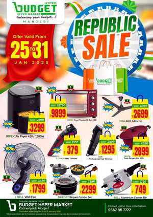 Republic Sale: Grab Up to 70% Off In Budget Hypermarket Malappuram