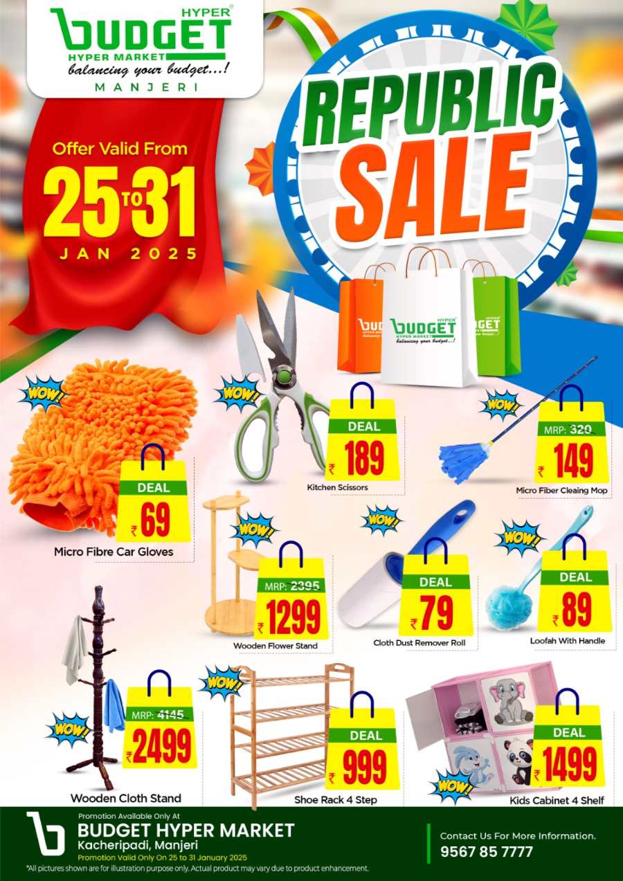 Republic Sale: Grab Up to 70% Off In Budget Hypermarket Malappuram