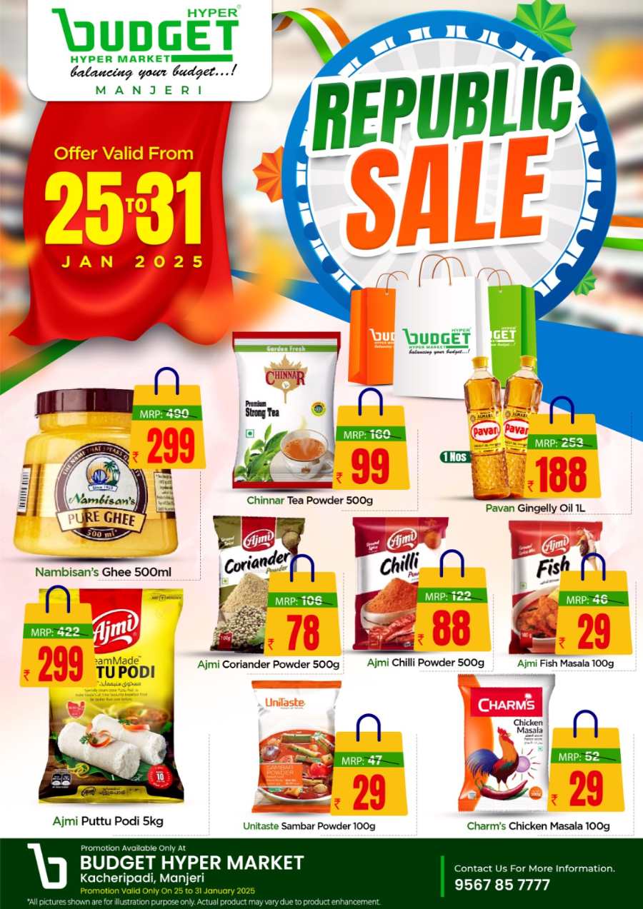 Republic Sale: Grab Up to 70% Off In Budget Hypermarket Malappuram