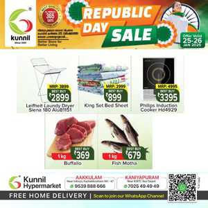 Republic Day Sale | Discount Up to 50% In Kunnil Hypermarket Trivandrum