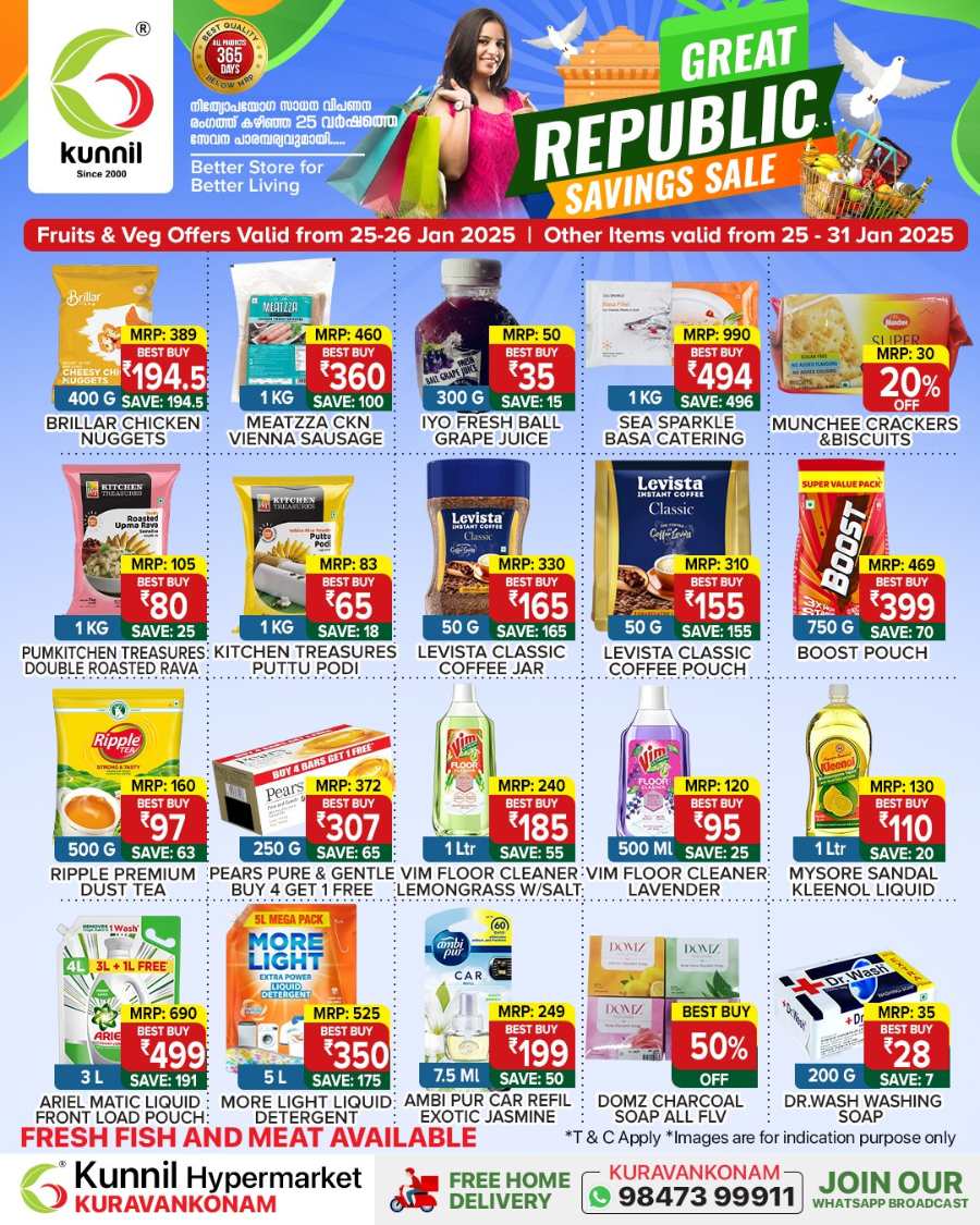 Great Republic Savings Sale In Kunnil Hypermarket Trivandrum