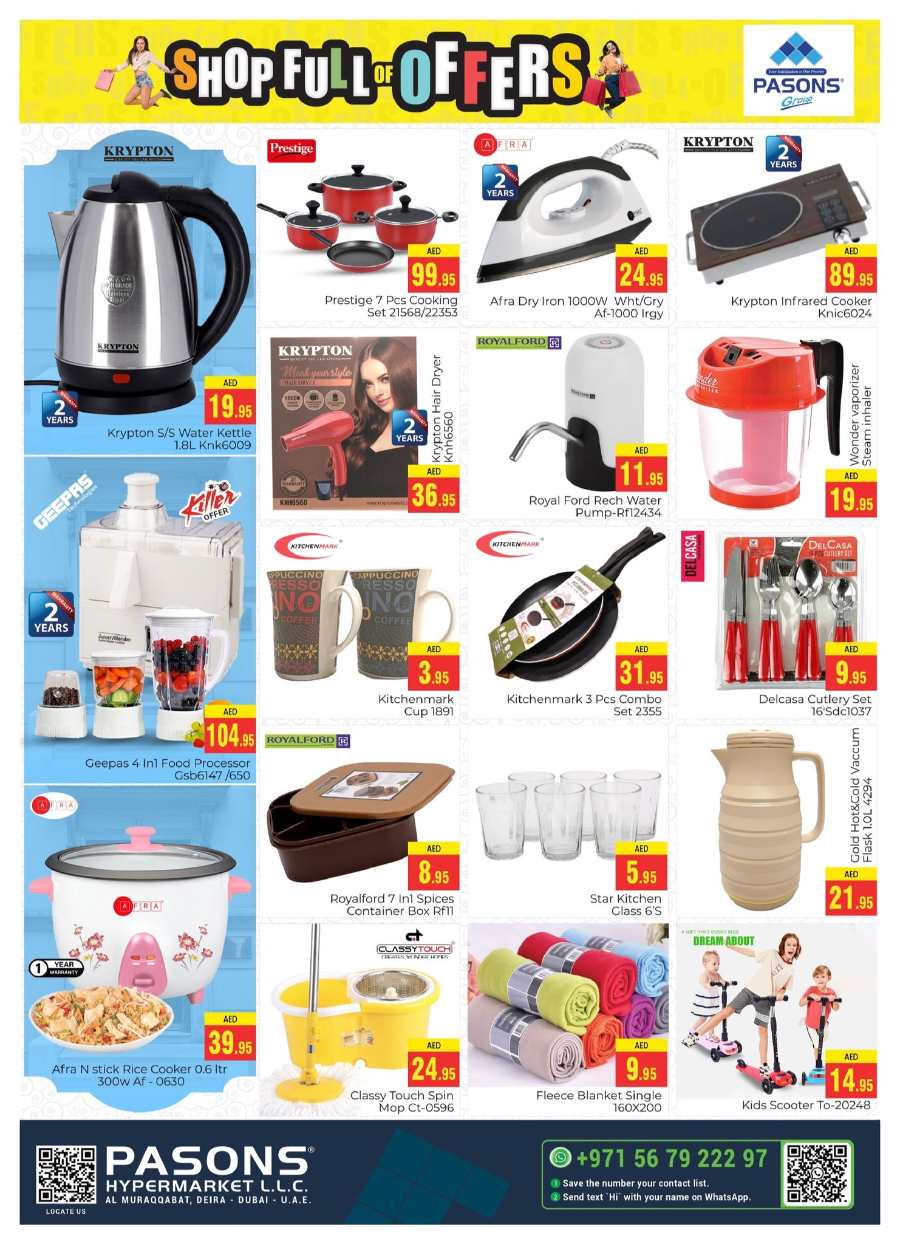 Shop full of Offers In Pasons Dubai