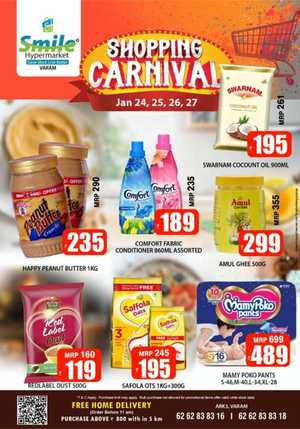 Shopping Carnival - Up to 50% Off In Smile Hypermarket Kannur