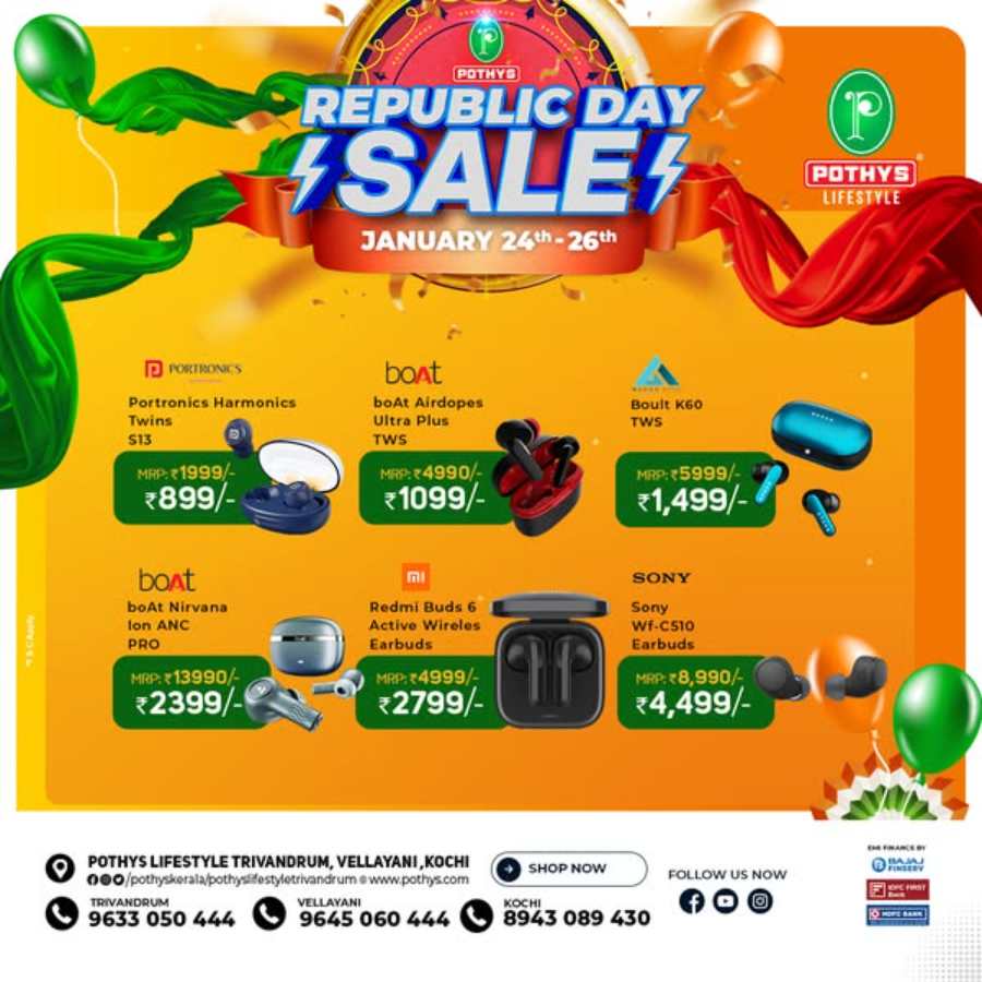 Republic Day Sale | Up to 60% OFF In Pothys Superstores Ernakulam