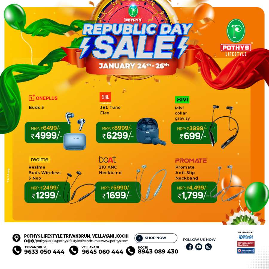 Republic Day Sale | Up to 60% OFF In Pothys Superstores Ernakulam