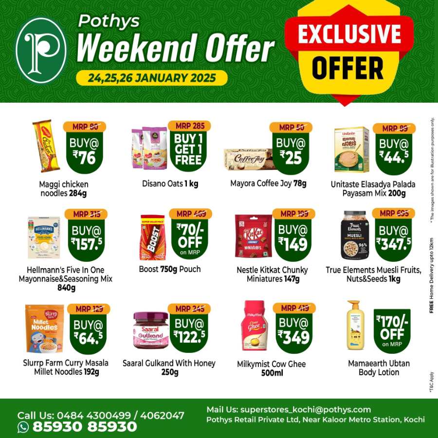 Weekly Offers! In Pothys Superstores Ernakulam