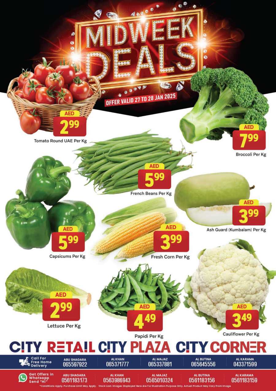 Mid Week Deals! In City Retail Dubai